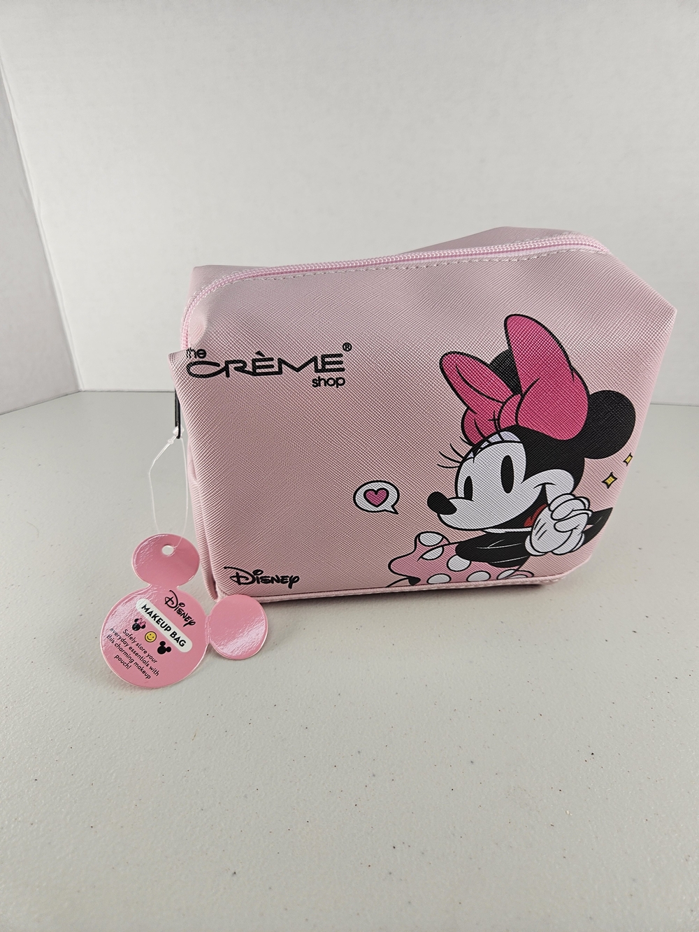 NWT Disney Minnie Mouse Pink Kids Makeup Bag by The Crème Shop